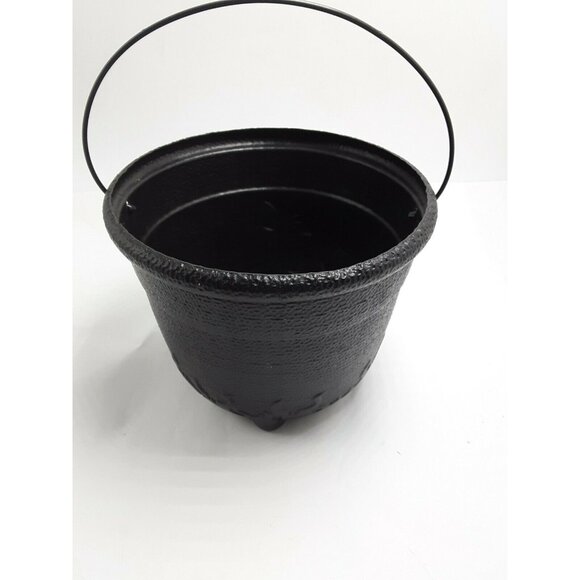 Halloween Cauldron Candy Pail Bucket Witch Black USA - Picture 6 of 12